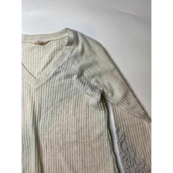 Soft Surroundings Thermal Top Knit small Embroidered Soutache Cuffs - Picture 2 of 8